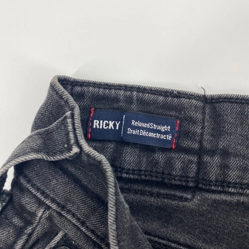 True Religion Ricky Jeans‎ Mens Tag 33 Actual 33x31 Black Relaxed Straight USA